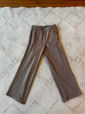 adidas Kids Taupe Wide-Leg Sweatpants